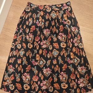 Prophecy A-Line Skirt with Floral Design